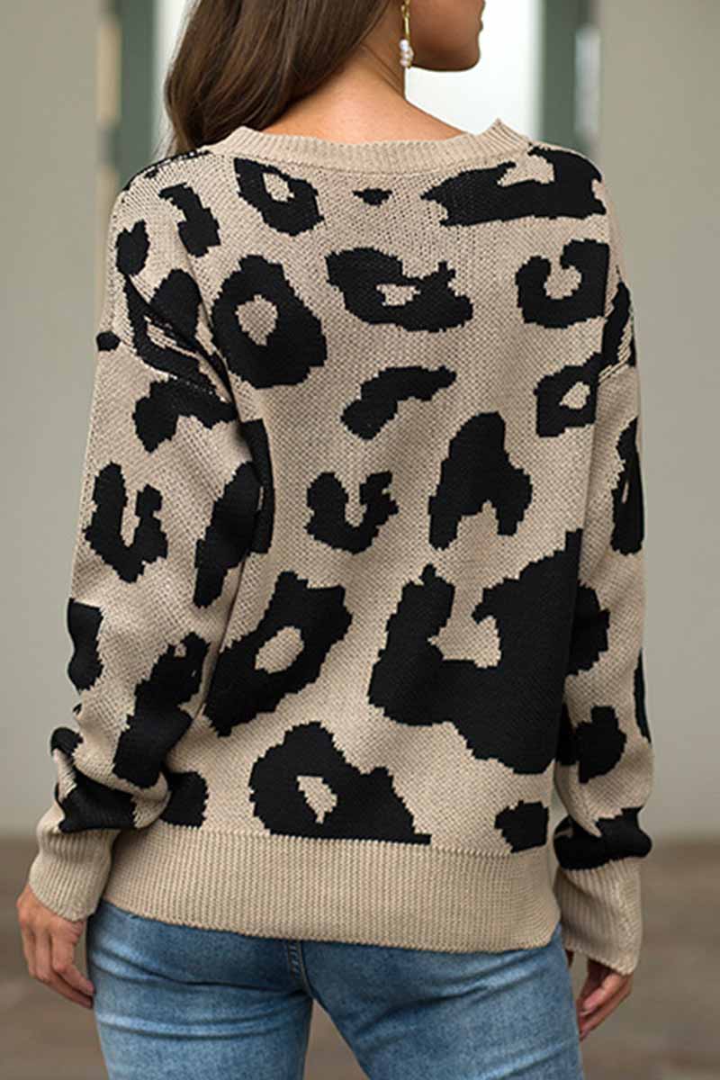 Loose Style Leopard Sweater