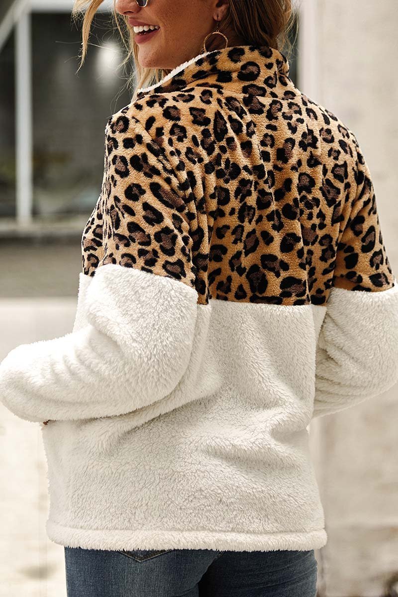 Leopard Stitching Tops
