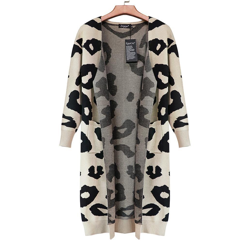 Leopard Print Sweet Comfy Cardigan Tops Sweater