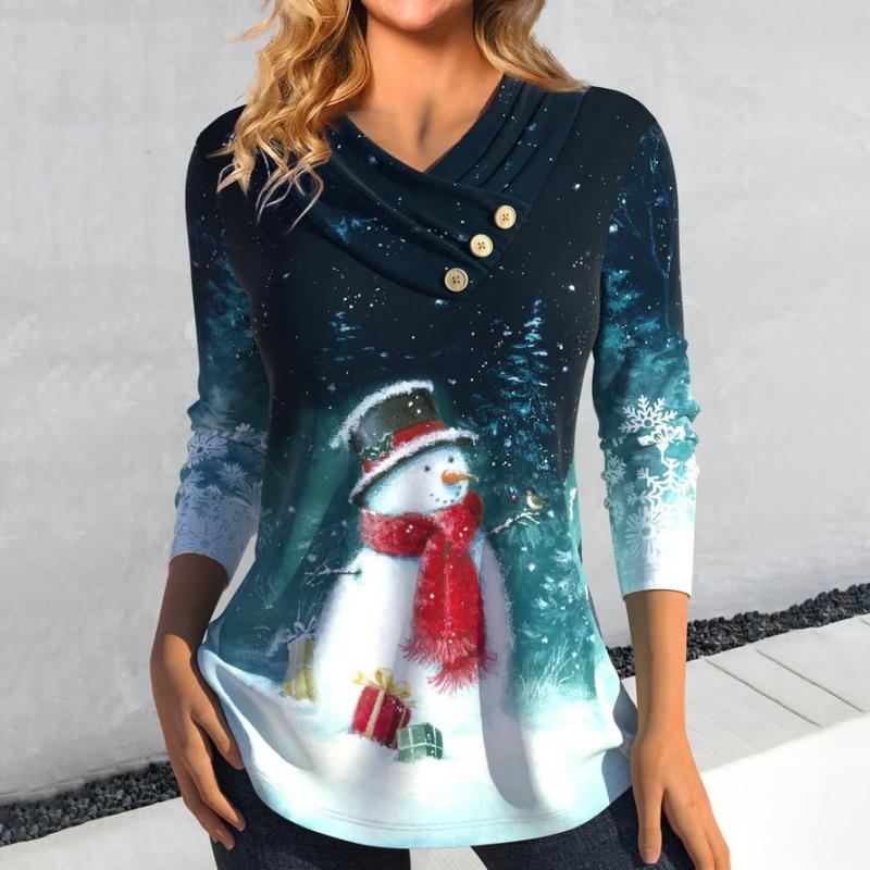 Casual Christmas Blouse