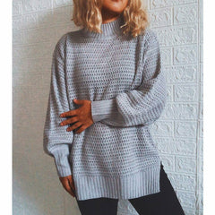 Elegant Loose Solid Sweater