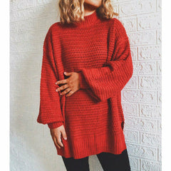 Elegant Loose Solid Sweater