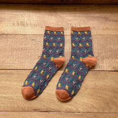 Vintage Jacquard Socks